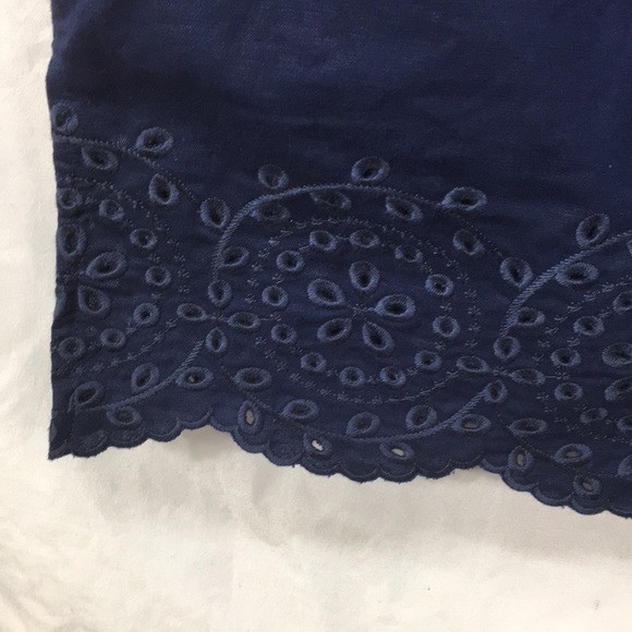 Lands’ End Navy Beach Swimsuit Cover Up  3/4 Sleeves Size M Like-NEW Condition - Picture 5 of 8